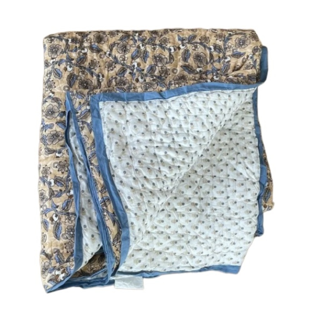 Roller Rabbit Comforter Reversible Quilt Throw - King